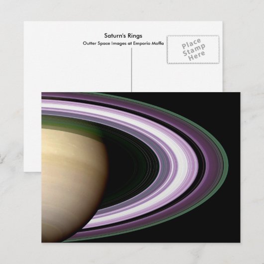 Saturnus's Rings Briefkaart (Voorkant / Achterkant)