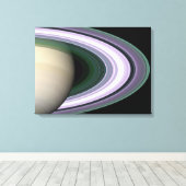 Saturnus's Rings Canvas Afdruk (Insitu (Houten vloer))