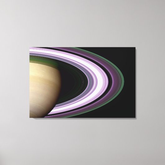 Saturnus's Rings Canvas Afdruk (Voorkant)