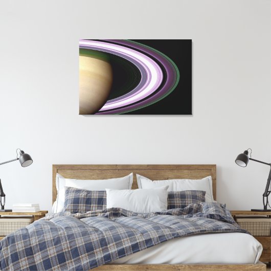 Saturnus's Rings Canvas Afdruk (Insitu (Slaapkamer))