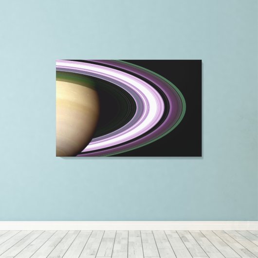 Saturnus's Rings Canvas Afdruk (Insitu (Houten vloer))