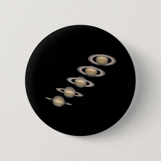 Saturnus's Rings Ronde Button 5,7 Cm (Voorkant)