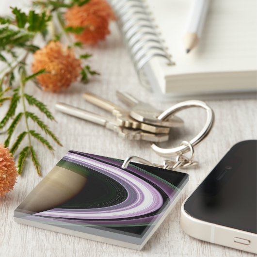 Saturnus's Rings Sleutelhanger (Voorkant Rechts)