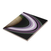 Saturnus's Rings Tegeltje (Zijkant)