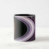 Saturnus's Rings Tweekleurige Koffiemok (Center)