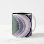 Saturnus's Rings Tweekleurige Koffiemok (Voorkant rechts)