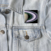Saturnus's Rings Vierkante Button 5,1 Cm (In situ)