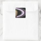 Saturnus's Rings Vierkante Sticker (Tas)