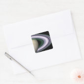 Saturnus's Rings Vierkante Sticker (Envelop)