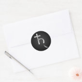 Saturnussymbool Ronde Sticker (Envelop)