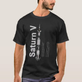SaturnV Black Standard T-Shirt (Voorkant)
