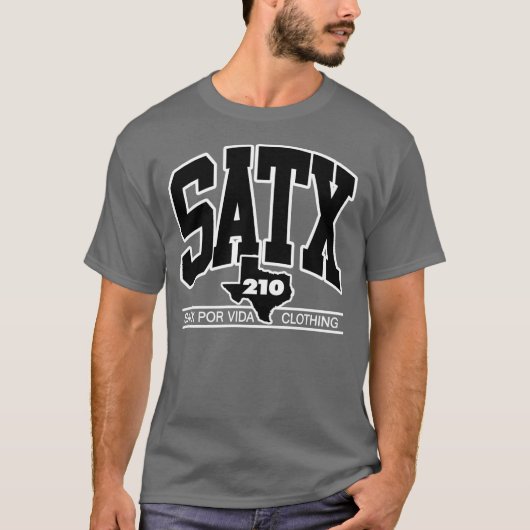 SATX POR VIDA Throwback T-shirt (Voorkant)