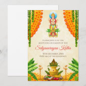 Satya Narayan katha uitnodiging Satyanarayan puja (Voorkant / Achterkant)