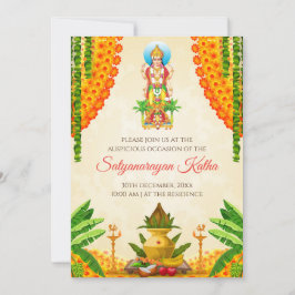 Satya Narayan katha uitnodiging Satyanarayan puja