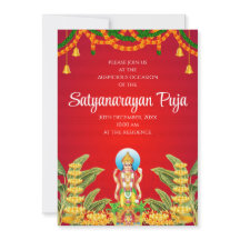 Satya Narayan pooja uitnodiging Satyanarayan uitno