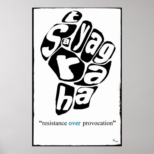 SATYAGRAHA POSTER (Voorkant)