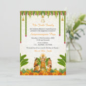 Satyanarayan Bhagwan Katha Uitnodigingskaart Kaart (Staand voorkant)