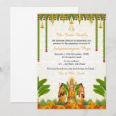 Satyanarayan Bhagwan Katha Uitnodigingskaart Kaart (Voorkant / Achterkant)