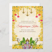 Satyanarayan pooja uitnodiging Indiase puja uitnod (Voorkant / Achterkant)