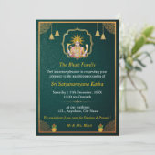 Satyanarayan Swamy Katha Invitation Kaart (Staand voorkant)