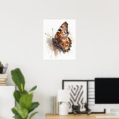 Satyr Butterfly Art Print Poster (Thuiskantoor)