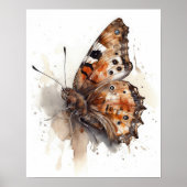 Satyr Butterfly Art Print Poster (Voorkant)