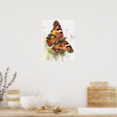 Satyr Butterfly Art Print Poster (Keuken)