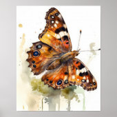 Satyr Butterfly Art Print Poster (Voorkant)