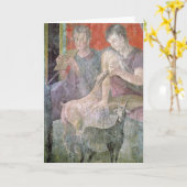 Satyr en Nimf Kaart (Gele Bloem)