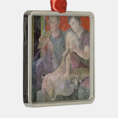 Satyr en Nymph Metalen Ornament (Rechts)