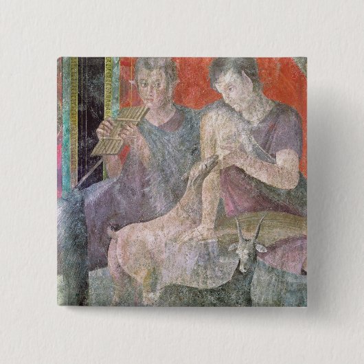 Satyr en Nymph Vierkante Button 5,1 Cm (Voorkant)