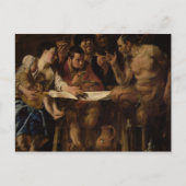 Satyr en Peasant, 1620 Briefkaart (Voorkant)