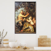 Satyr en Tigress Poster (Keuken)