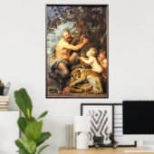 Satyr en Tigress Poster (Thuiskantoor)