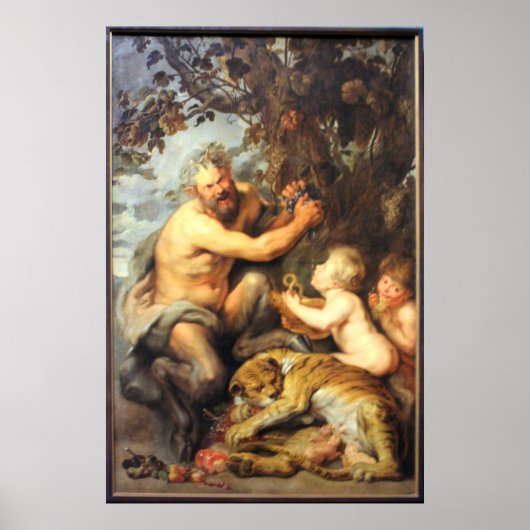 Satyr en Tigress Poster (Voorkant)