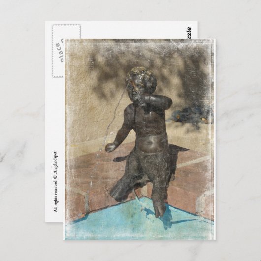 Satyr Fountain Briefkaart (Voorkant / Achterkant)