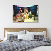 Satyr kleedkamer op gewikkeld canvas afdruk (Insitu (Slaapkamer))