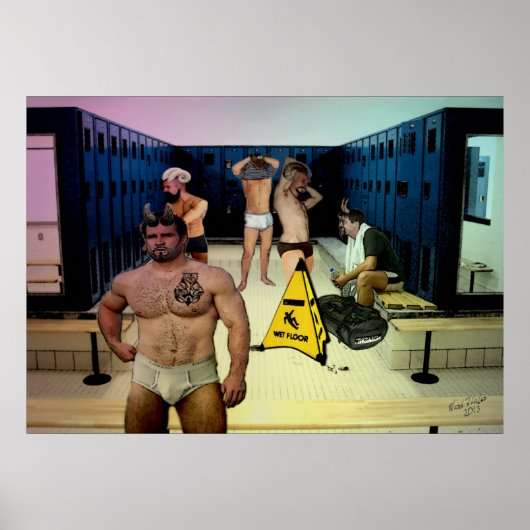 Satyr Locker Room Poster (Voorkant)