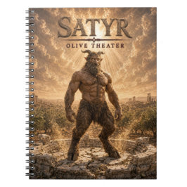 Satyr Olijf Theater Donkere Bioscoop Notitieboek