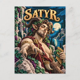 Satyr, Papierknip Monster Briefkaart