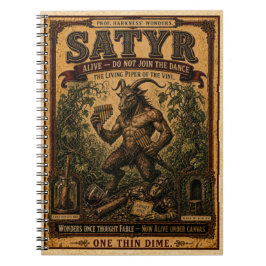 Satyr, Vintage Circus Monster Notitieboek