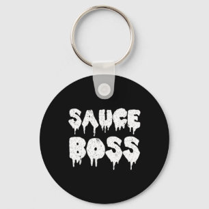 Sauce Baas Chef Bbq Koken Eten Humoristisch Sleutelhanger