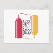 Sauce is Boss Briefkaart (Voorkant)