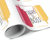 Sauce is Boss Cadeaupapier (Rol Hoek)