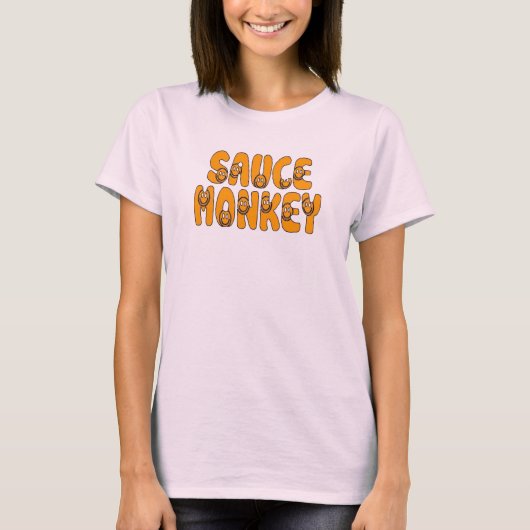 Sauce Monkey 3 T-shirt (Voorkant)