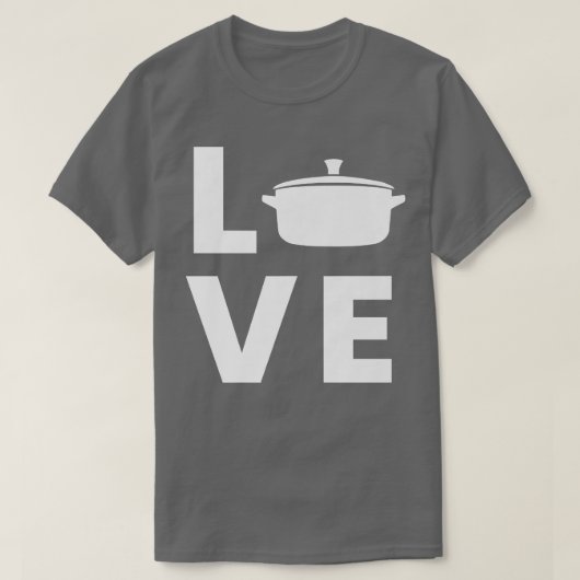 Saucepancooking potLove T-shirt (Design voorkant)