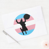 Saucer Girl Ronde Sticker (Envelop)
