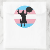 Saucer Girl Ronde Sticker (Tas)