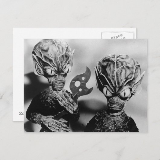 SAUCER MEN POSTCARD BRIEFKAART (Voorkant / Achterkant)
