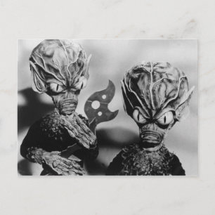 SAUCER MEN POSTCARD BRIEFKAART
